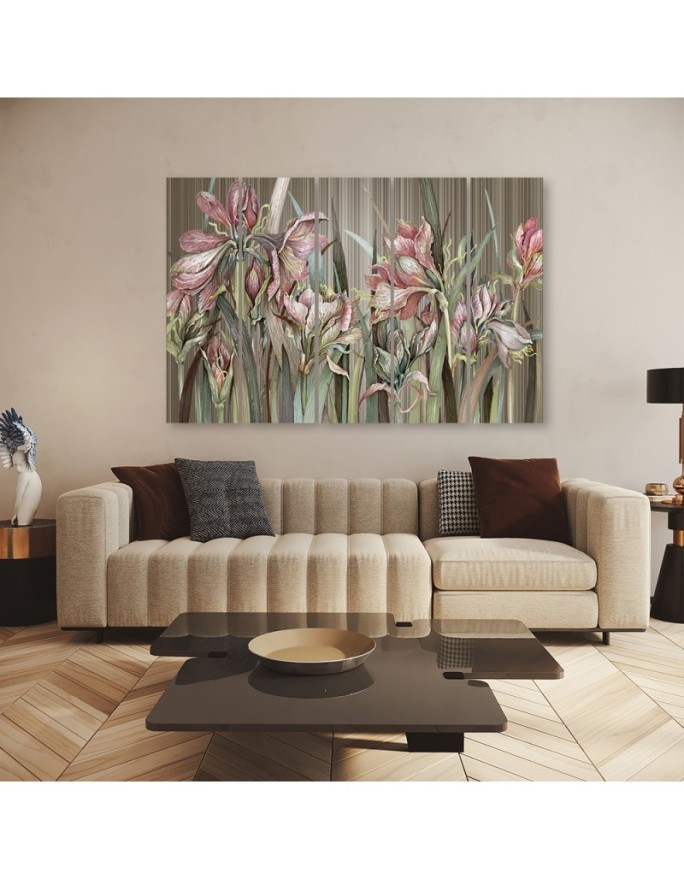 Irises - Painting Canvas for the living room | FEEBY