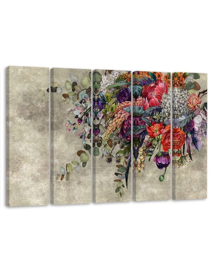 Bouquet of Flowers - Mixed media | FEEBY