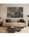 Luxury gold fans - Modern painting for the living room | FEEBY