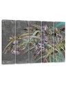 Irises flowers on the wind - Modern painting for the living room | FEEBY