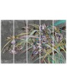 Irises flowers on the wind - Modern painting for the living room | FEEBY