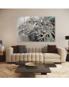 Irises flowers on the wind - Modern 5 part Canvas painting | FEEBY