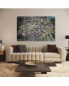 Irises flowers on the wind - Modern 5 part painting | FEEBY
