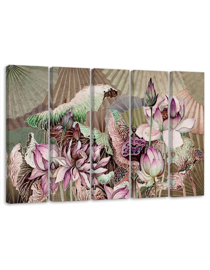 Canvas print Holy lotuses...