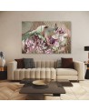 Lotus flower and fans - 5-piece painting | FEEBY