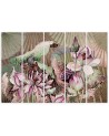 Lotus flower and fans - 5-piece painting | FEEBY