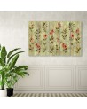 Yellow flower lily - Painting on canvas pentaptic | FEEBY