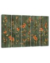 Canvas print 5 piece painting for bedroom - Lily yellow flower | FEEBY