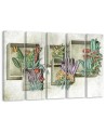 Canvas print 5 piece painting for living room - Flower bouquets | FEEBY