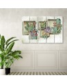 Canvas print 5 piece painting for living room - Flower bouquets | FEEBY