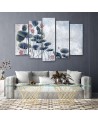 Canvas print for bedroom - Red water lily | FEEBY