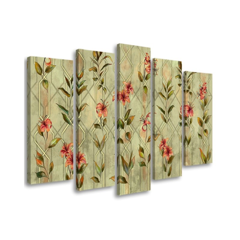 3-piece painting for bedroom - Yellow flower lily | FEEBY