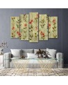 3-piece painting for bedroom - Yellow flower lily | FEEBY