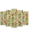 3-piece painting for bedroom - Yellow flower lily | FEEBY