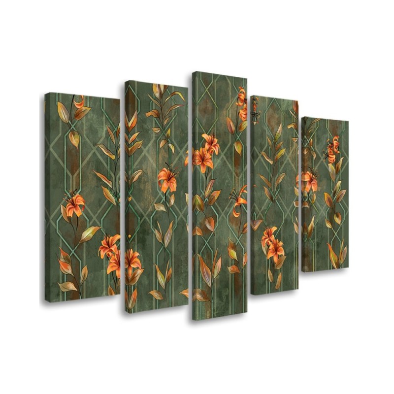 3-part picture for bedroom - Lily yellow flower | FEEBY