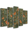 3-part picture for bedroom - Lily yellow flower | FEEBY