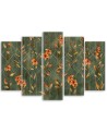 3-part picture for bedroom - Lily yellow flower | FEEBY