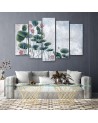 3 Piece bedroom painting - Red water lily | FEEBY