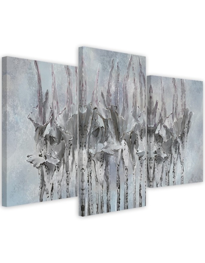 Plants flowers Wildflower - 3 piece Canvas painting for living room | FEEBY