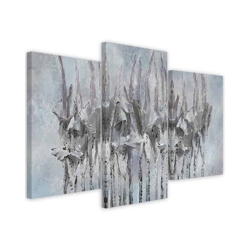 Plants flowers Wildflower - 3 piece Canvas painting for living room | FEEBY