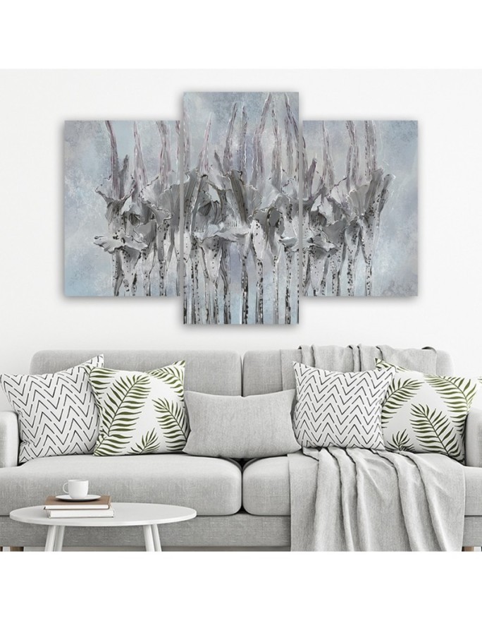 Plants flowers Wildflower - 3 piece Canvas painting for living room | FEEBY