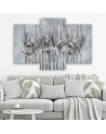 Plants flowers Wildflower - 3 piece Canvas painting for living room | FEEBY