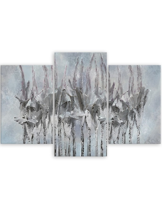 Plants flowers Wildflower - 3 piece Canvas painting for living room | FEEBY