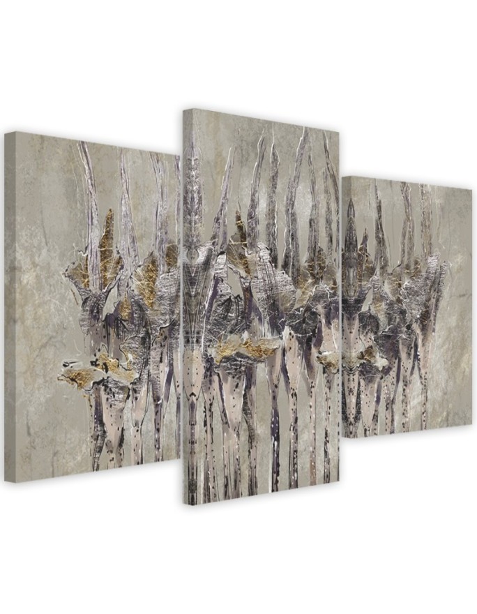 Plants flowers Wildflower - 3 part painting for living room | FEEBY