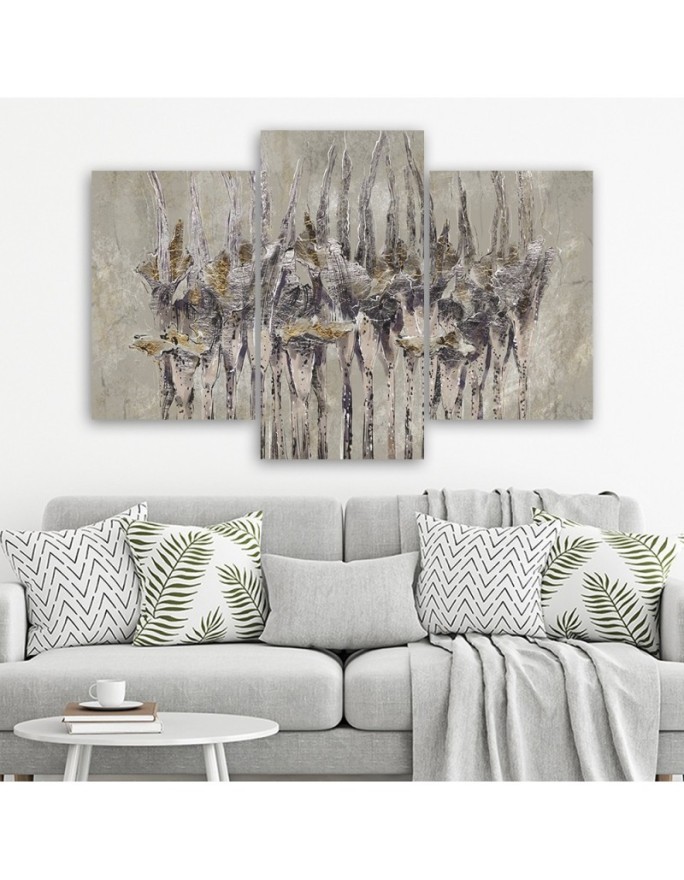 Plants flowers Wildflower - 3 part painting for living room | FEEBY