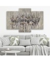 Plants flowers Wildflower - 3 part painting for living room | FEEBY