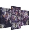 Iris flower - 3 part canvas painting | FEEBY