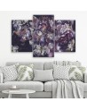 Iris flower - 3 part canvas painting | FEEBY