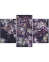 Iris flower - 3 part canvas painting | FEEBY