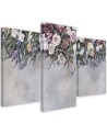 Falling flowers - 3 part canvas painting | FEEBY