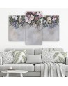 Falling flowers - 3 part canvas painting | FEEBY