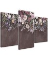 Bouquets of flowers - Modern 3 part Canvas painting | FEEBY