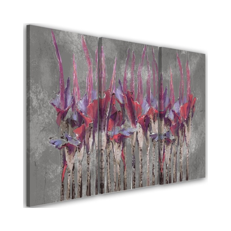 Plants Wildflowers - Modern 3 part painting | FEEBY