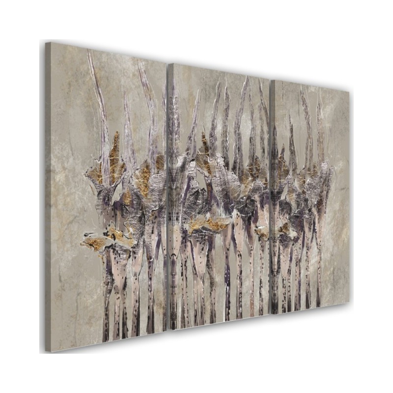 Plants Wildflowers - Triptych canvas painting | FEEBY