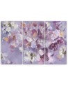 Iris flower - Triptych canvas painting | FEEBY