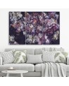 Iris flower - Triptych canvas painting | FEEBY