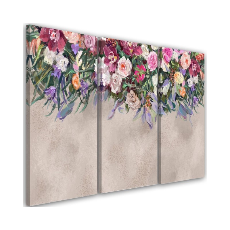 Canvas painting - Bouquets of falling flowers | FEEBY