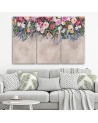 Canvas painting - Bouquets of falling flowers | FEEBY