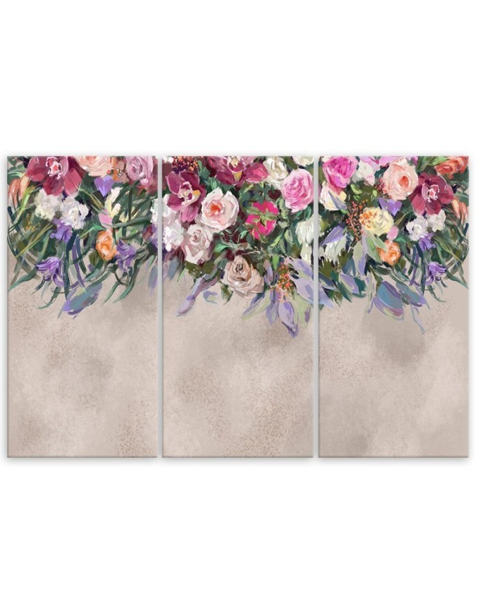 Canvas painting - Bouquets of falling flowers | FEEBY