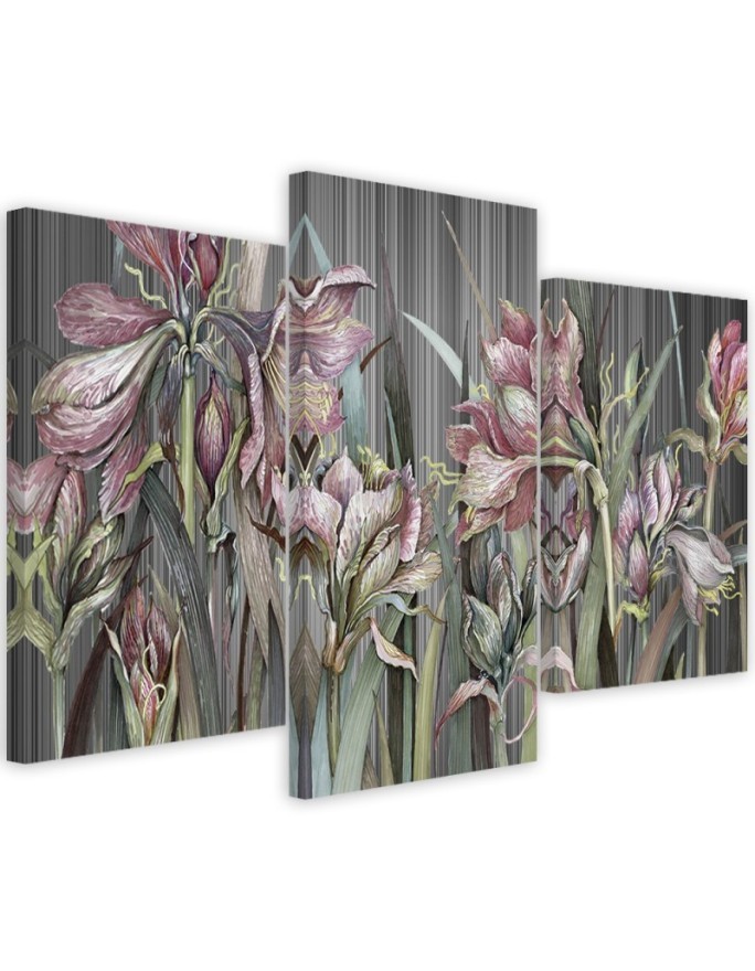 Canvas print for bedroom - Irises flowers | FEEBY