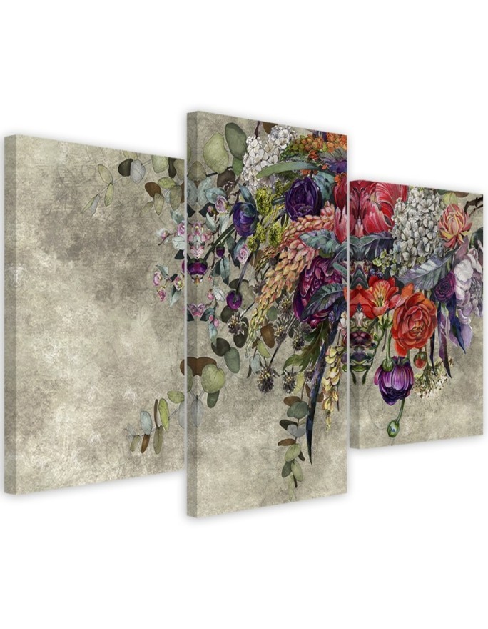 Picture on Canvas for the bedroom - Bouquet of flowers | FEEBY