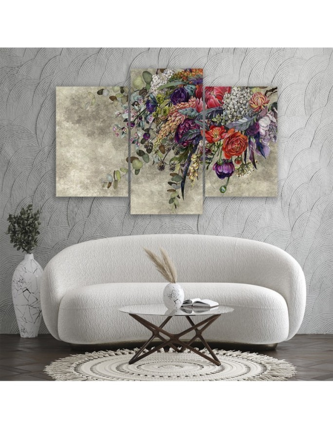 Picture on Canvas for the bedroom - Bouquet of flowers | FEEBY