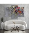 3-part picture for bedroom - Bouquet of flowers | FEEBY
