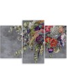 3-part picture for bedroom - Bouquet of flowers | FEEBY