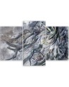 3-part Canvas painting for bedroom - Queen of the night flower | FEEBY