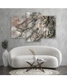 3-part Canvas painting for bedroom - Queen of the night flower | FEEBY